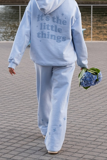 "It's the Little Things" Sweatpants in Blueberry Bliss