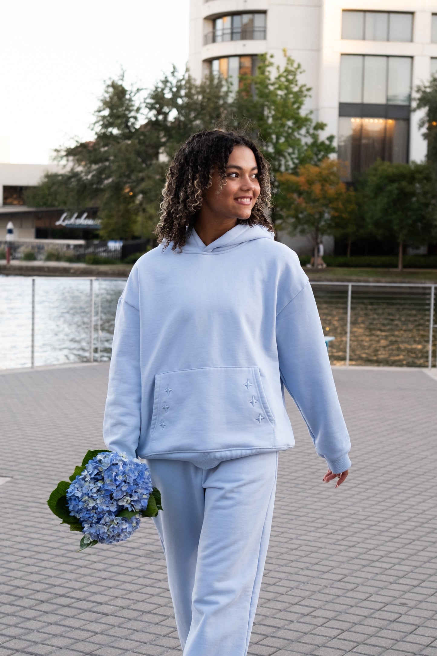 "It's the Little Things" Hoodie in Blueberry Bliss