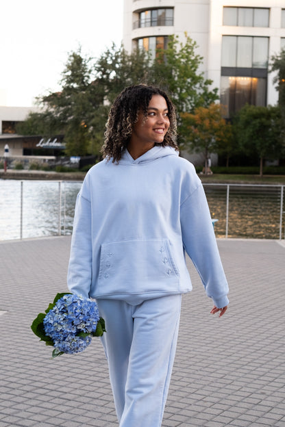 "It's the Little Things" Hoodie in Blueberry Bliss